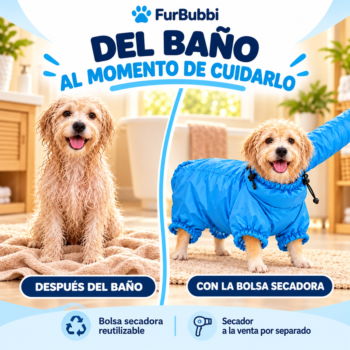 Bolsa Secadora para Mascotas
